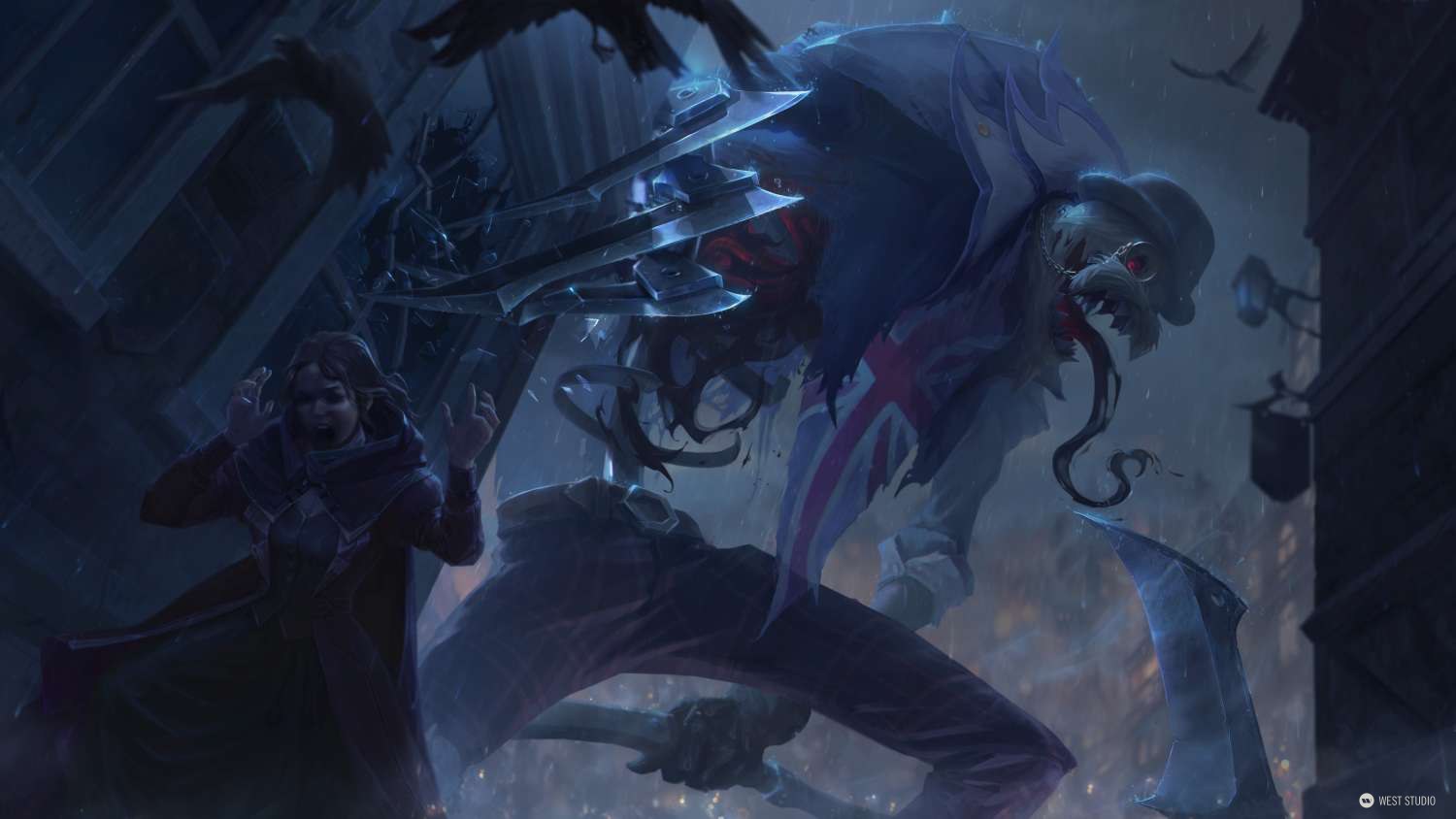 League of Legends, Riot Games, LOL, Splash, Illustration, West Studio, Mingchen Shen, Skins, Rendering, 