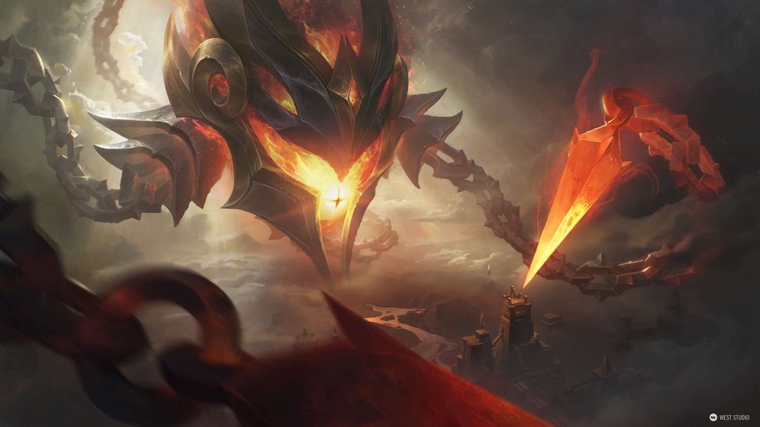 League of Legends, Riot Games, LOL, Splash, Illustration, West Studio, Mingchen Shen, Skins, Rendering, 