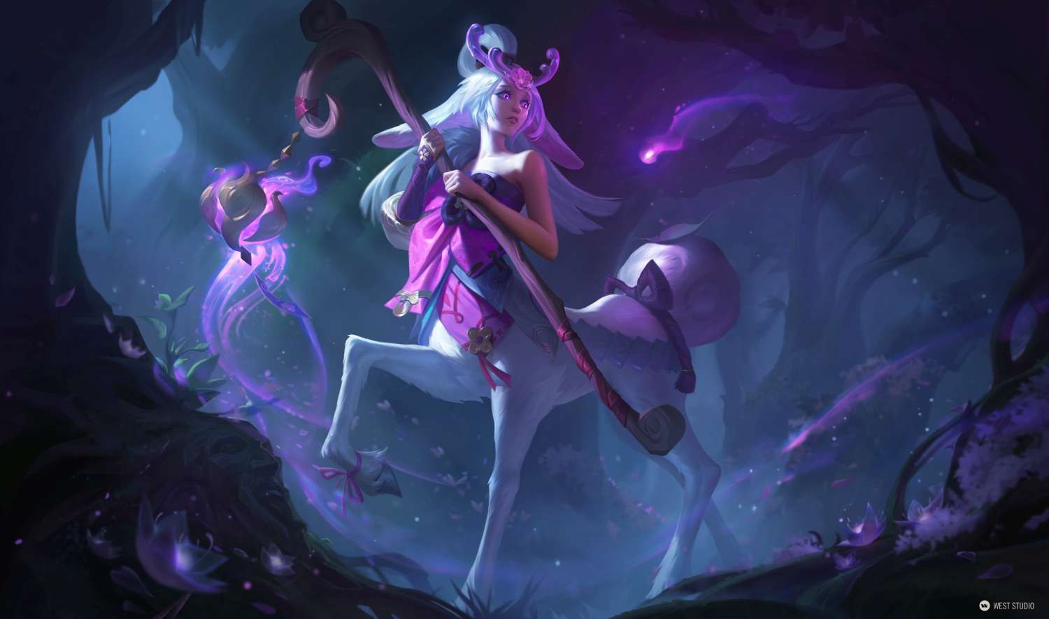 League of Legends, Riot Games, LOL, Splash, Illustration, West Studio, Mingchen Shen, Skins, Rendering, 
