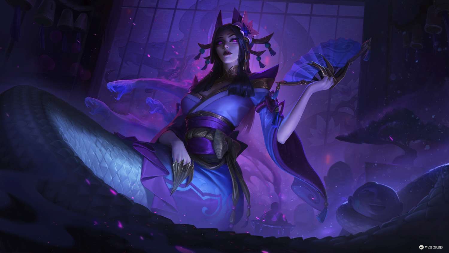 League of Legends, Riot Games, LOL, Splash, Illustration, West Studio, Mingchen Shen, Skins, Rendering, 