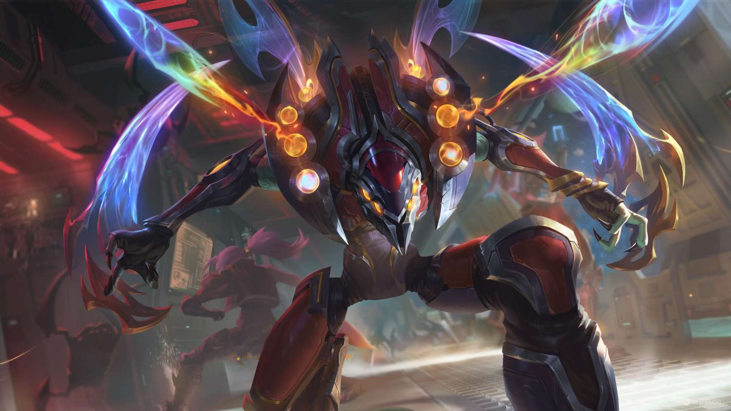 League of Legends, Riot Games, LOL, Splash, Illustration, West Studio, Mingchen Shen, Skins, Rendering, 