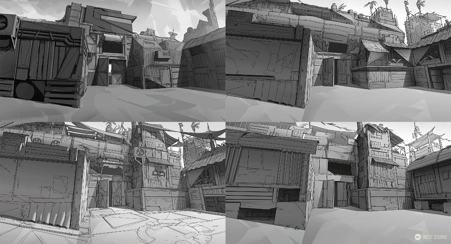 Riot Games, Riot, Valorant, Illustration, Environment Concepts, Concept Art, Game Development, In Game Art, West Studio, Digital Art, Location Design