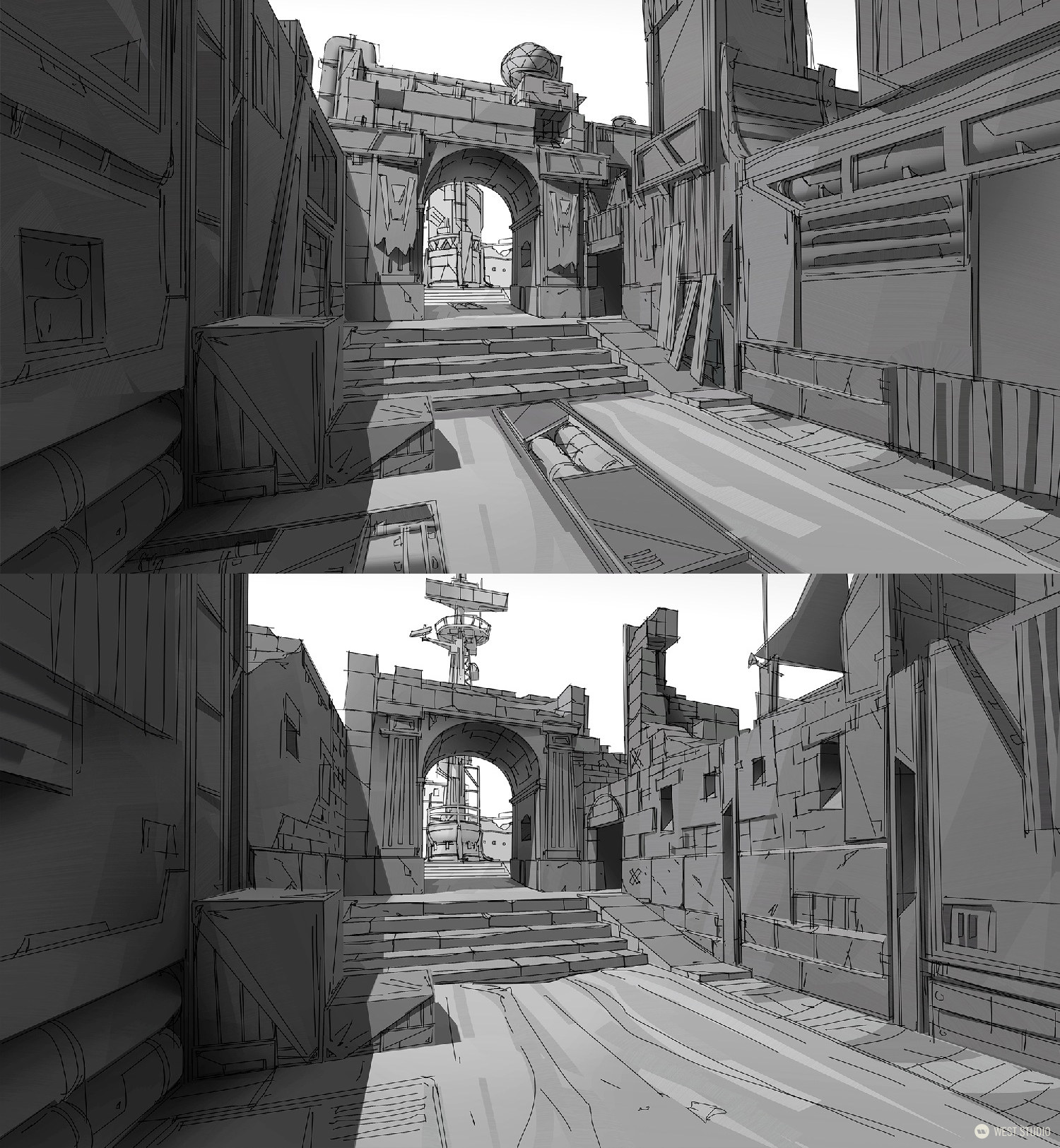 Riot Games, Riot, Valorant, Illustration, Environment Concepts, Concept Art, Game Development, In Game Art, West Studio, Digital Art, Location Design