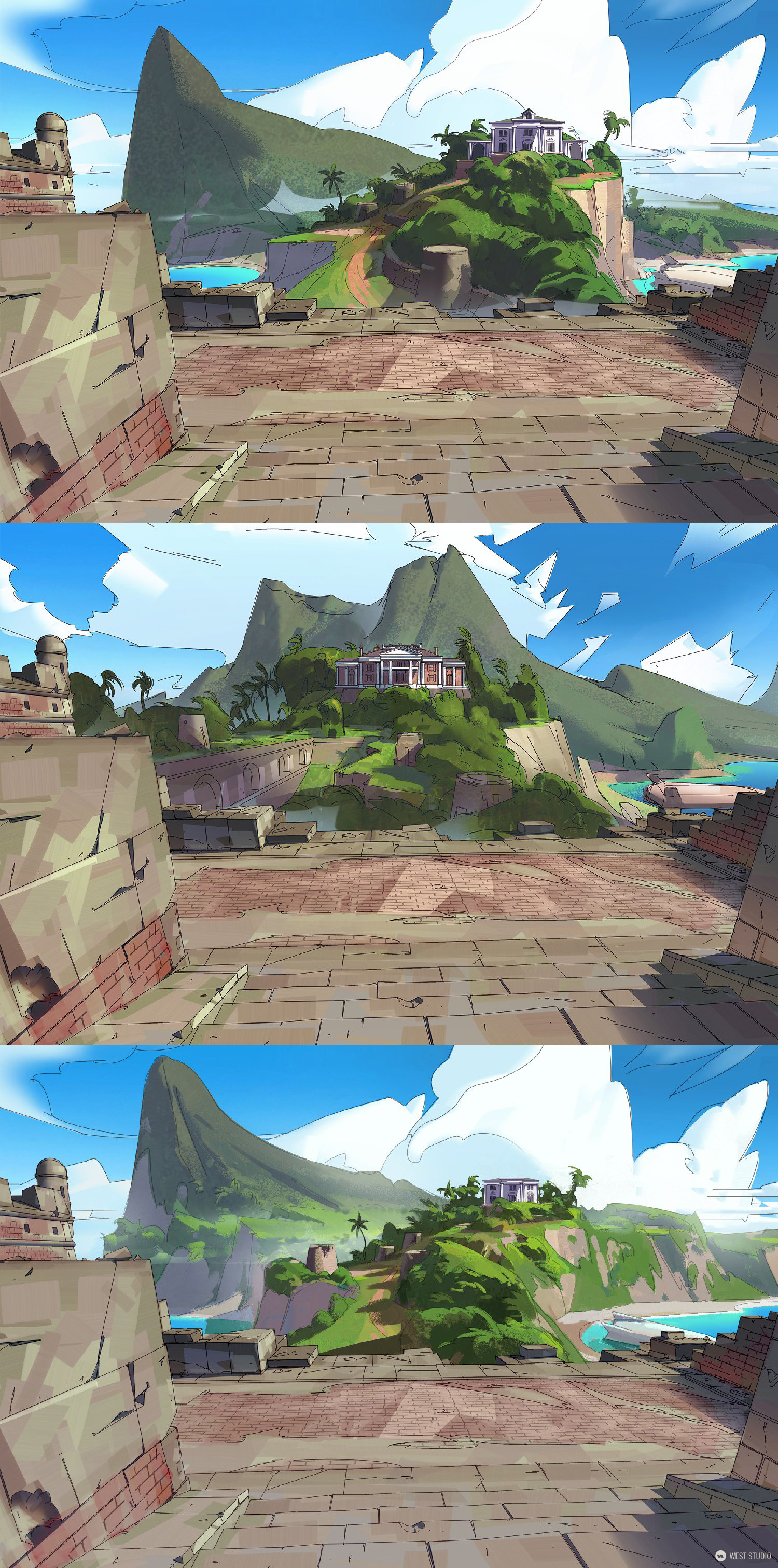 Riot Games, Riot, Valorant, Illustration, Environment Concepts, Concept Art, Game Development, In Game Art, West Studio, Digital Art, Location Design