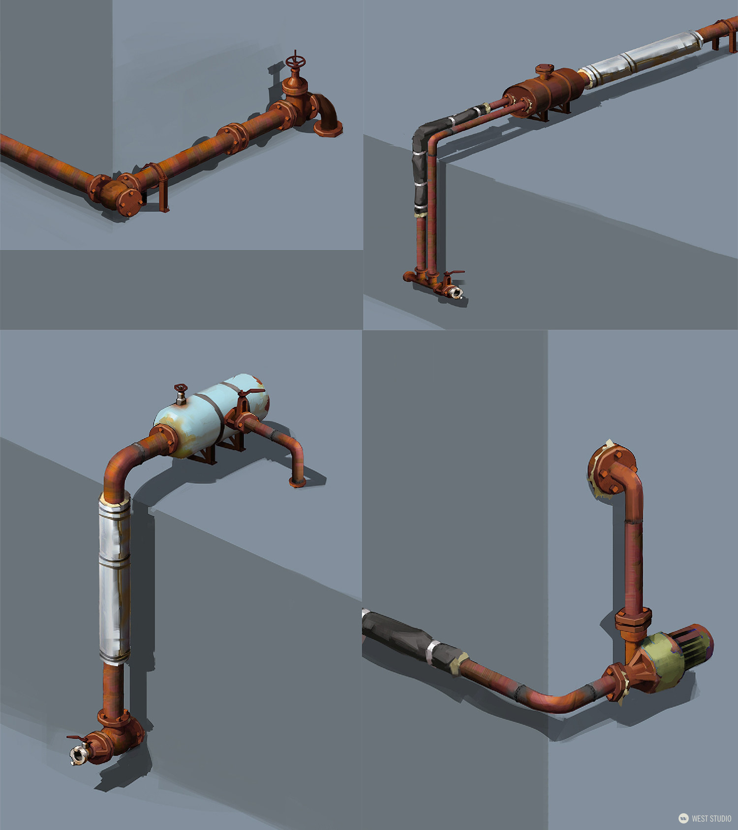 Riot Games, Riot, Valorant, Illustration, Game Development, In Game Art, West Studio, Digital Art, Map Development, Props