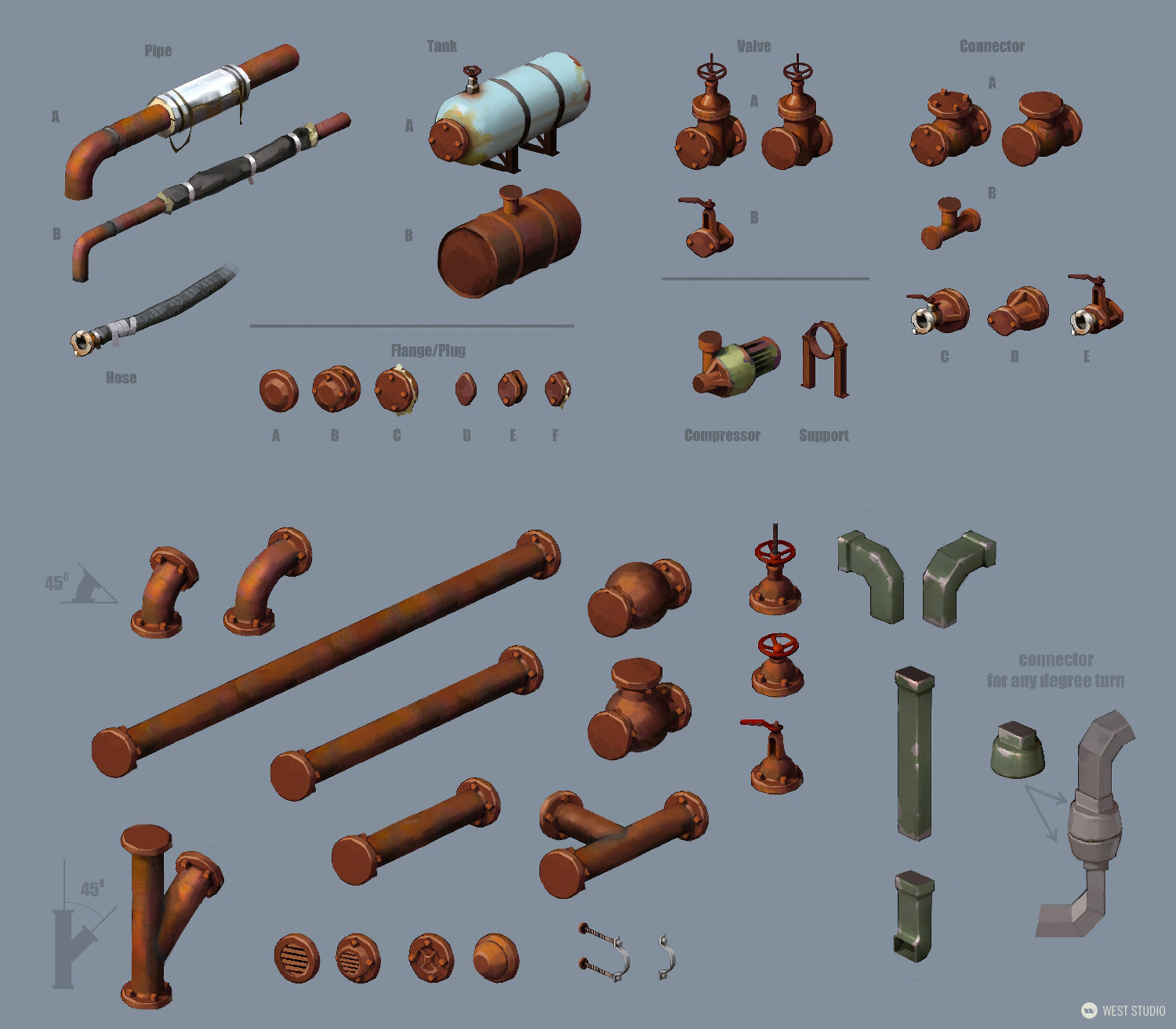 Riot Games, Riot, Valorant, Illustration, Game Development, In Game Art, West Studio, Digital Art, Map Development, Props