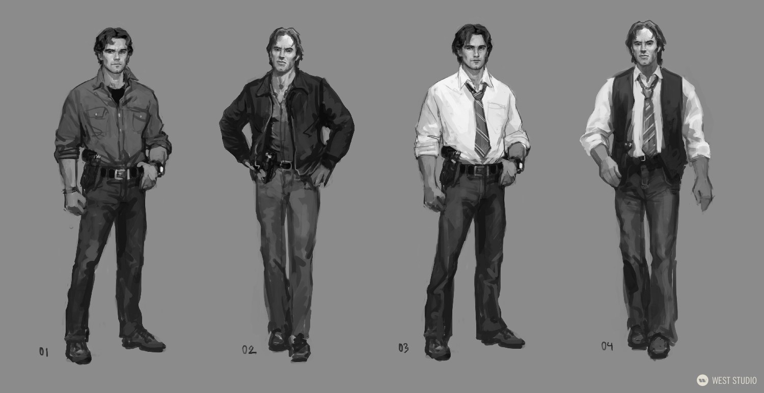 Big Red Button, West Studio. Character Concepts, Concept Art, Costume Design