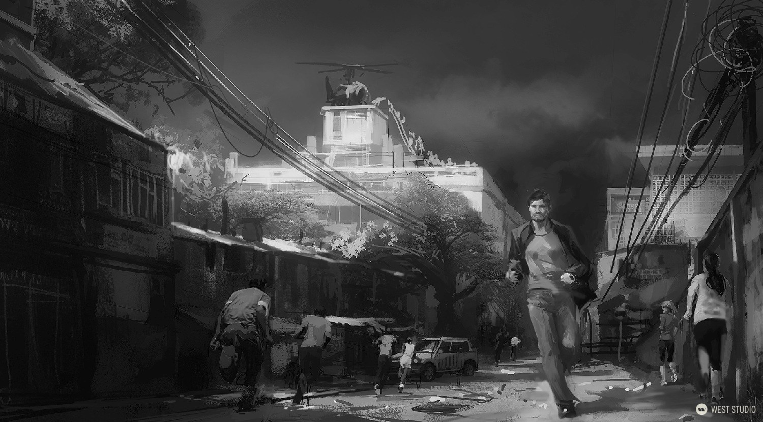 Big Red Button, West Studio, Concepts, Concept Art, Environment Concept, Key Art, Pitch Artwork