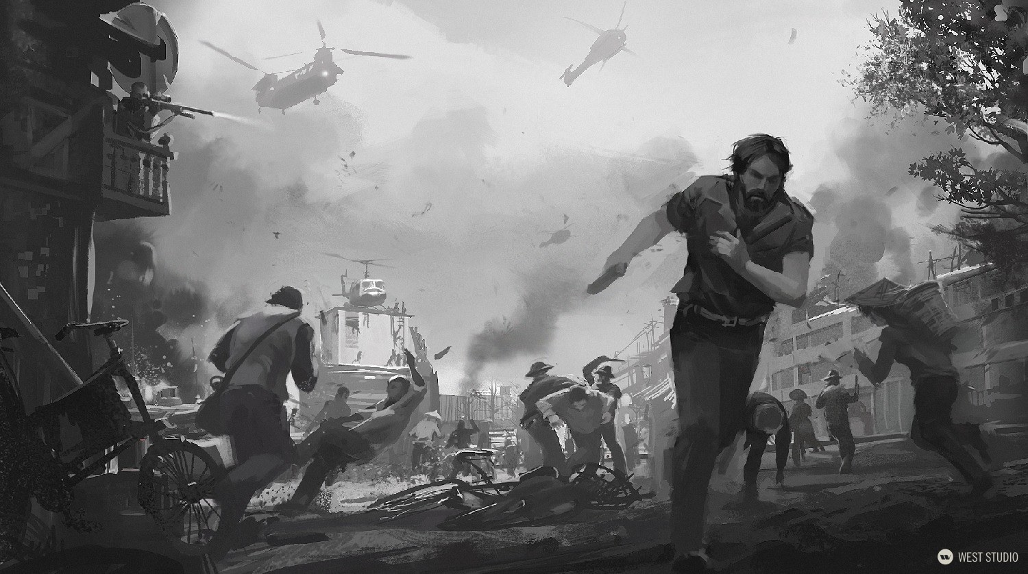 Big Red Button, West Studio, Concepts, Concept Art, Environment Concept, Key Art, Pitch Artwork