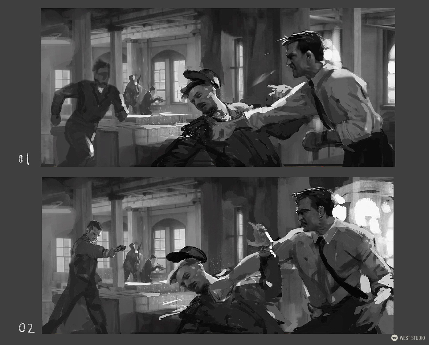 Big Red Button, West Studio, Concepts, Concept Art, Environment Concept, Key Art, Pitch Artwork