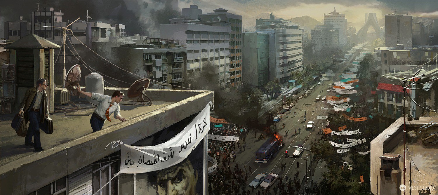 Big Red Button, West Studio, Concepts, Concept Art, Environment Concept, Key Art, Pitch Artwork