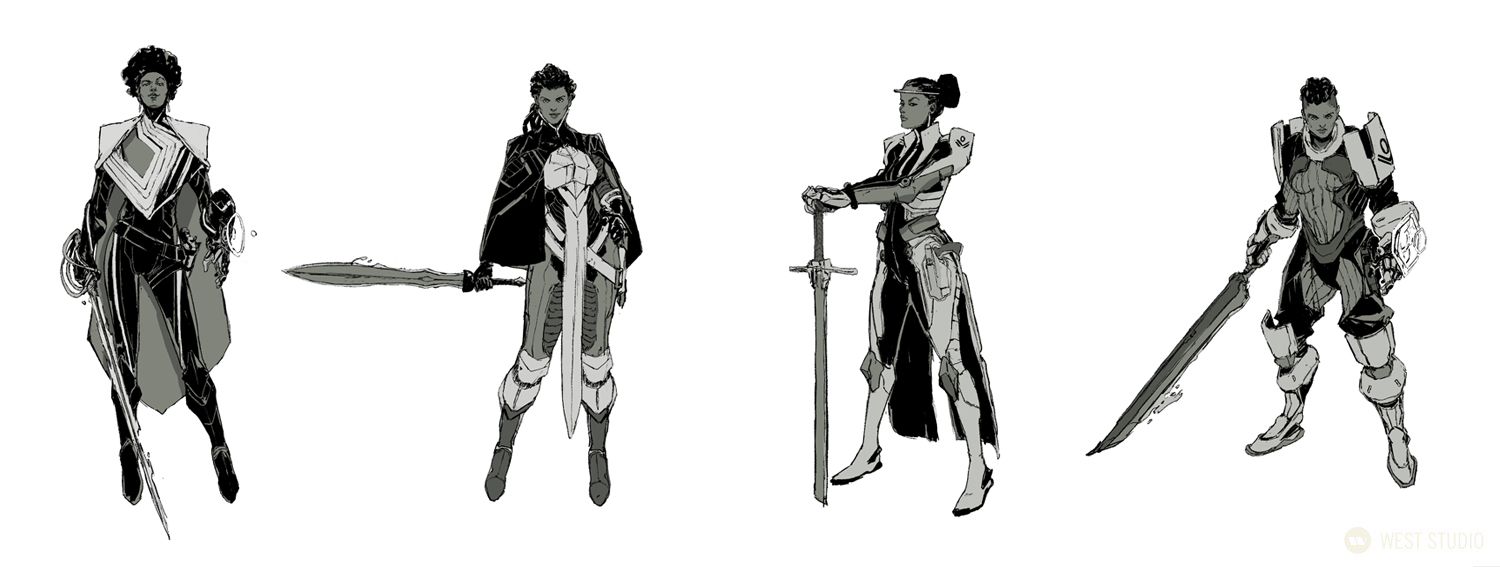 concept art, visual development, character design, game development, science fiction, sci-fi, realistic