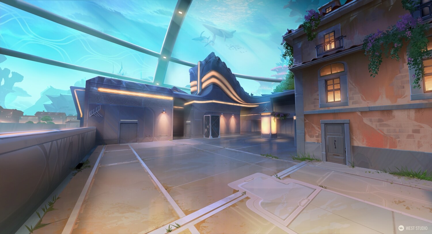 Riot Games, Riot, Valorant, Illustration, Game Development, In Game Art, West Studio, Digital Art, Map Development, Pearl