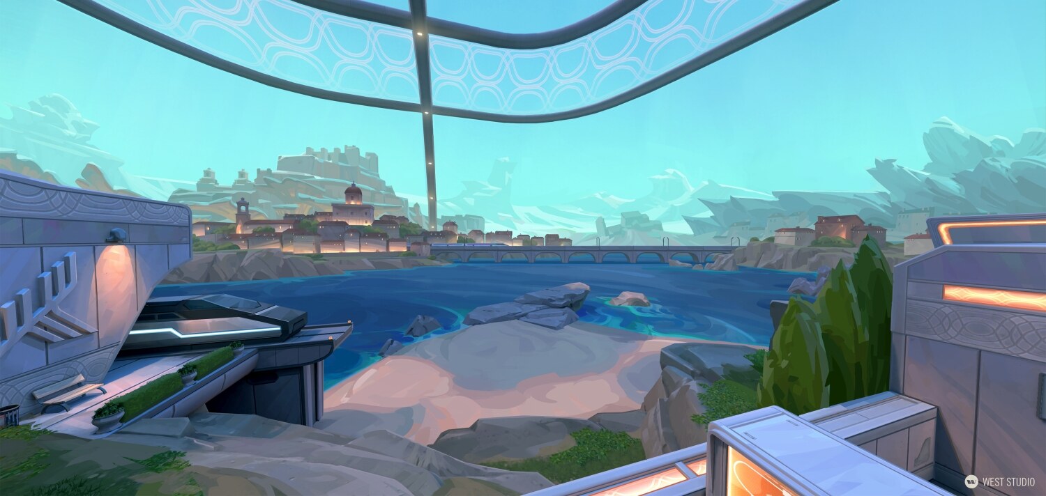 Riot Games, Riot, Valorant, Illustration, Game Development, In Game Art, West Studio, Digital Art, Map Development, Beach, Underwater, Waterside, Pearl
