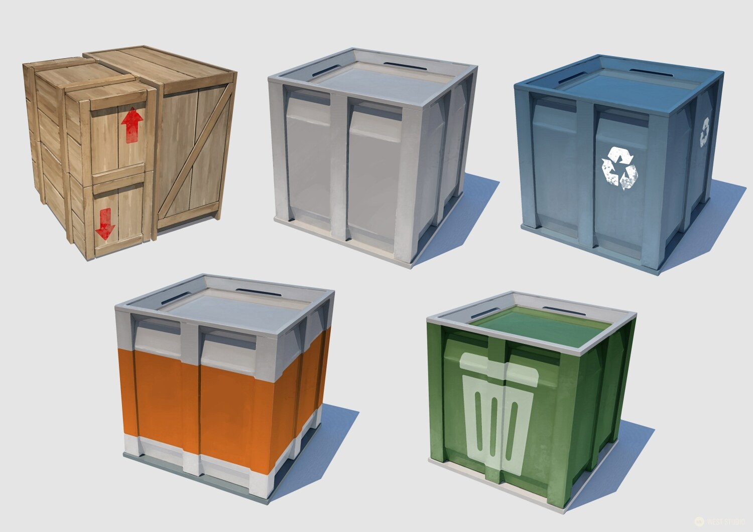 Riot Games, Riot, Valorant, Illustration, Game Development, In Game Art, West Studio, Digital Art, Map Development, Props, Metal Crates, Wooden Boxes, Concept Art, Pearl
