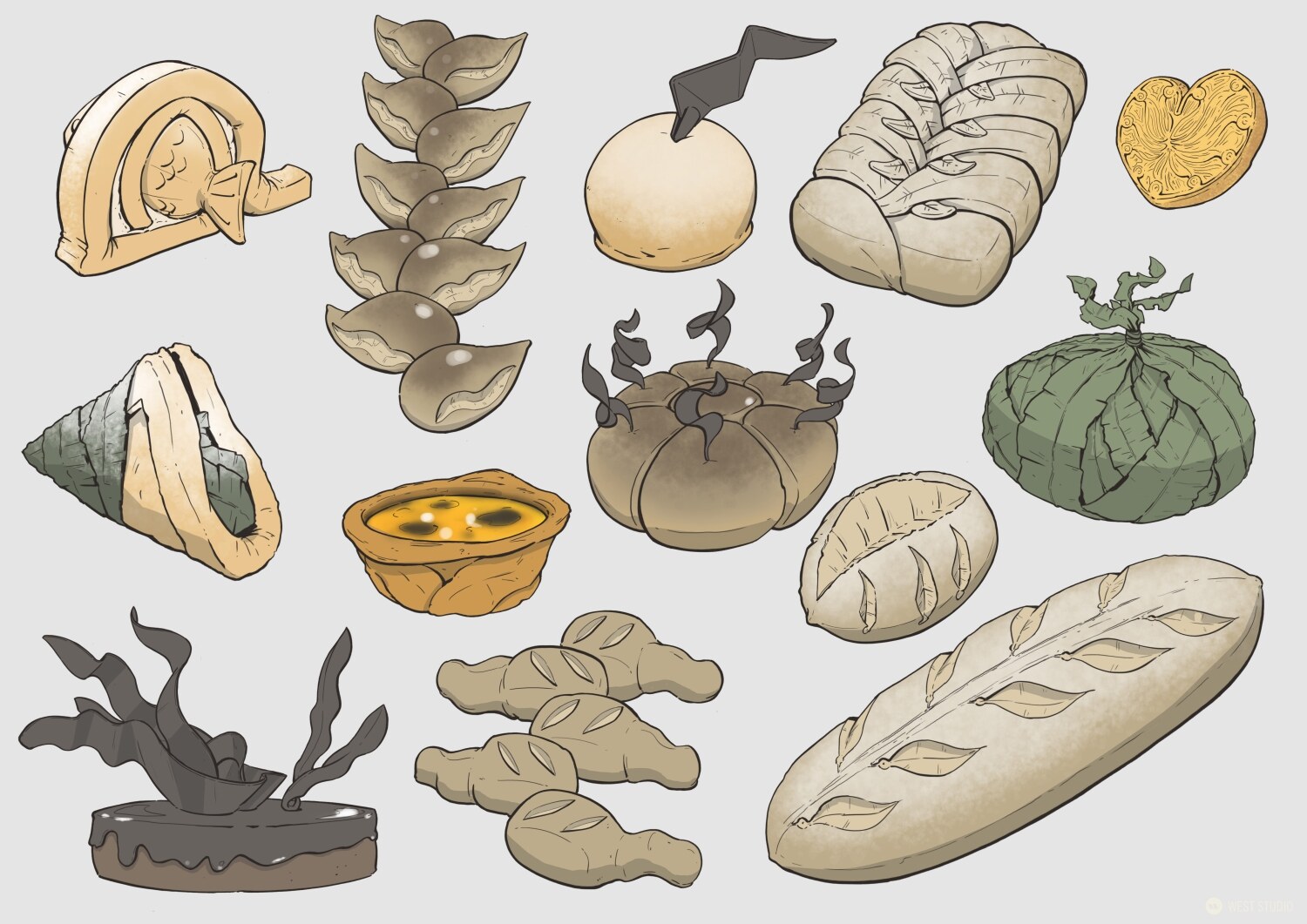 Riot Games, Riot, Valorant, Illustration, Game Development, In Game Art, West Studio, Digital Art, Map Development, Props, Pearl, Food Design, Concept Art, Food Concepts