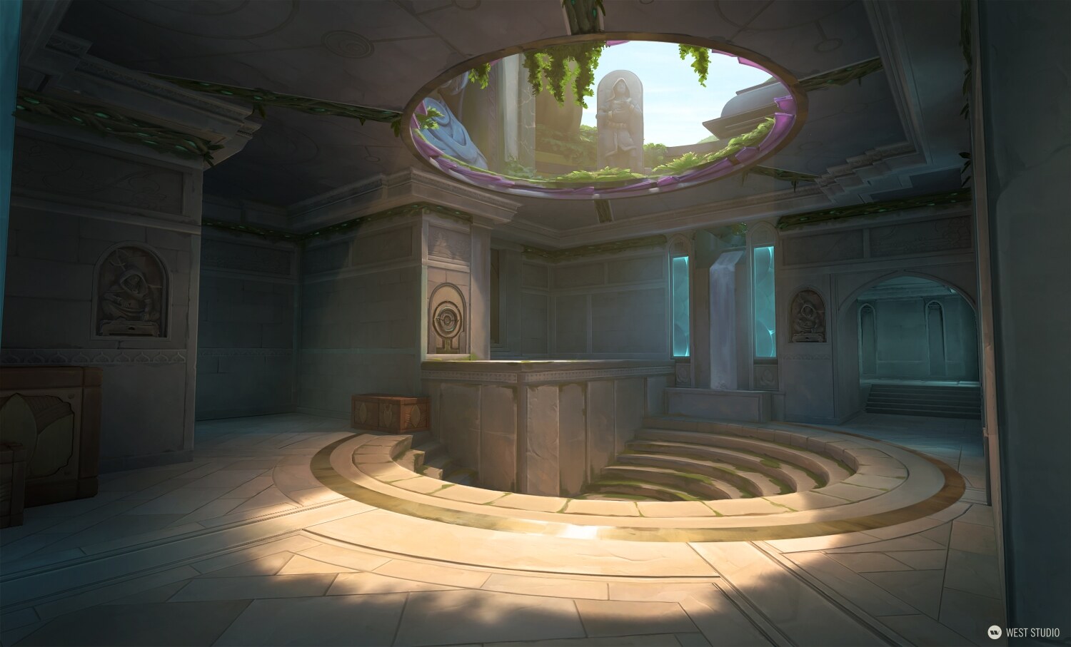 Riot Games, Riot, Valorant, Illustration, Game Development, In Game Art, West Studio, Digital Art, Map Development, Lotus