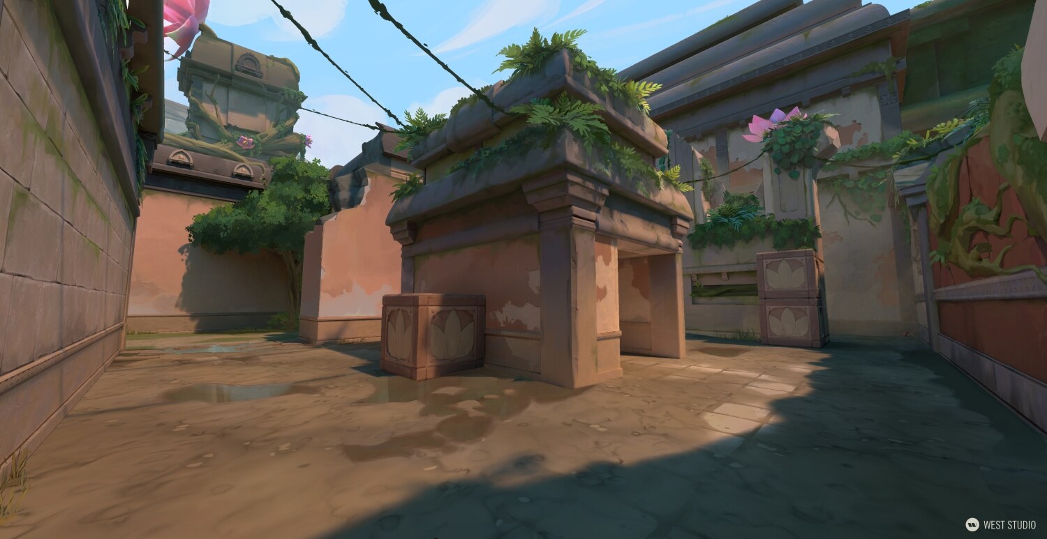 Riot Games, Riot, Valorant, Illustration, Game Development, In Game Art, West Studio, Digital Art, Map Development, Lotus