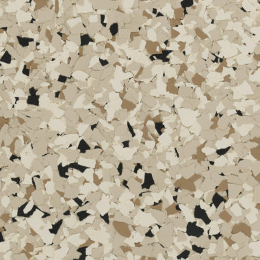 Epoxy flake floor color