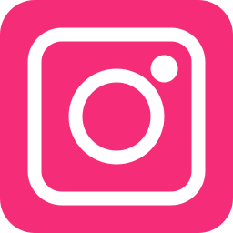 Logo Instagram stylisé en rose sans contour.