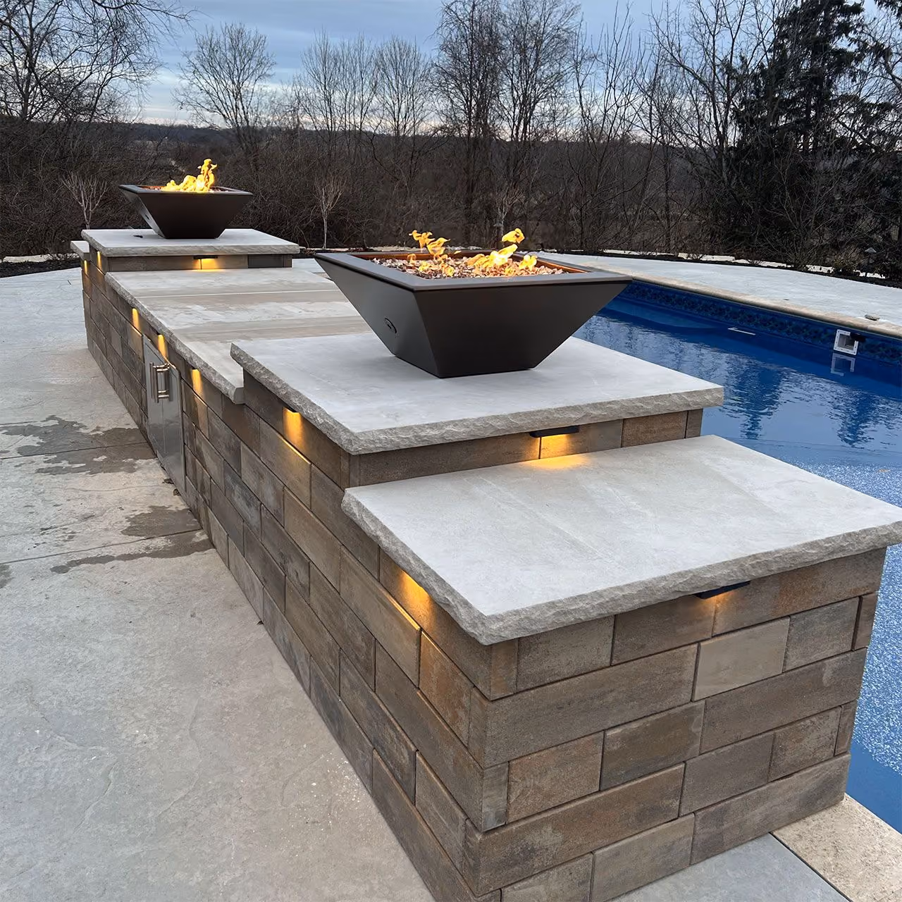 Professional outdoor living installation near me by RFS Lawn and Landscapes in West Chester Ohio