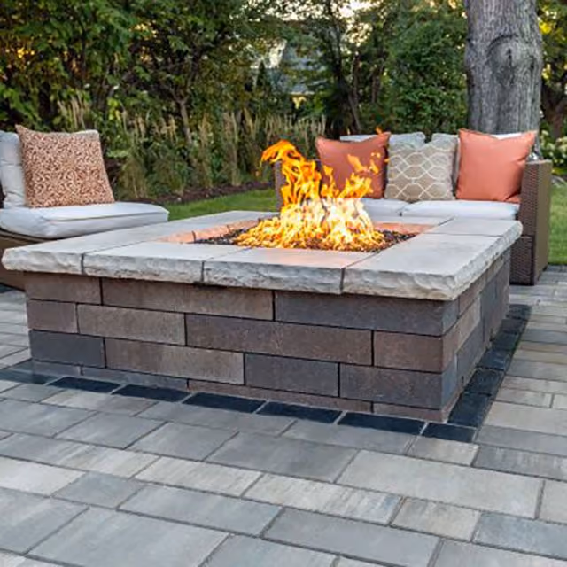 Custom outdoor fireplace by RFS Lawn and Landscapes in Greater Cincinnati Ohio