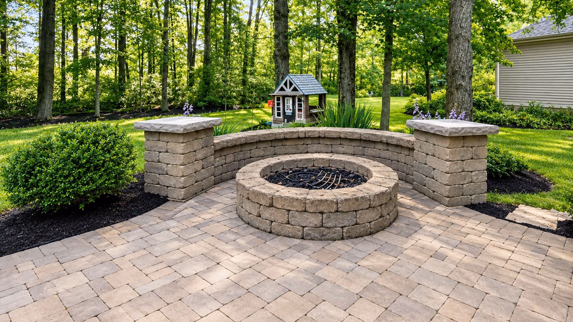 custom hardscape and landscape installation in Cincinnati Ohio