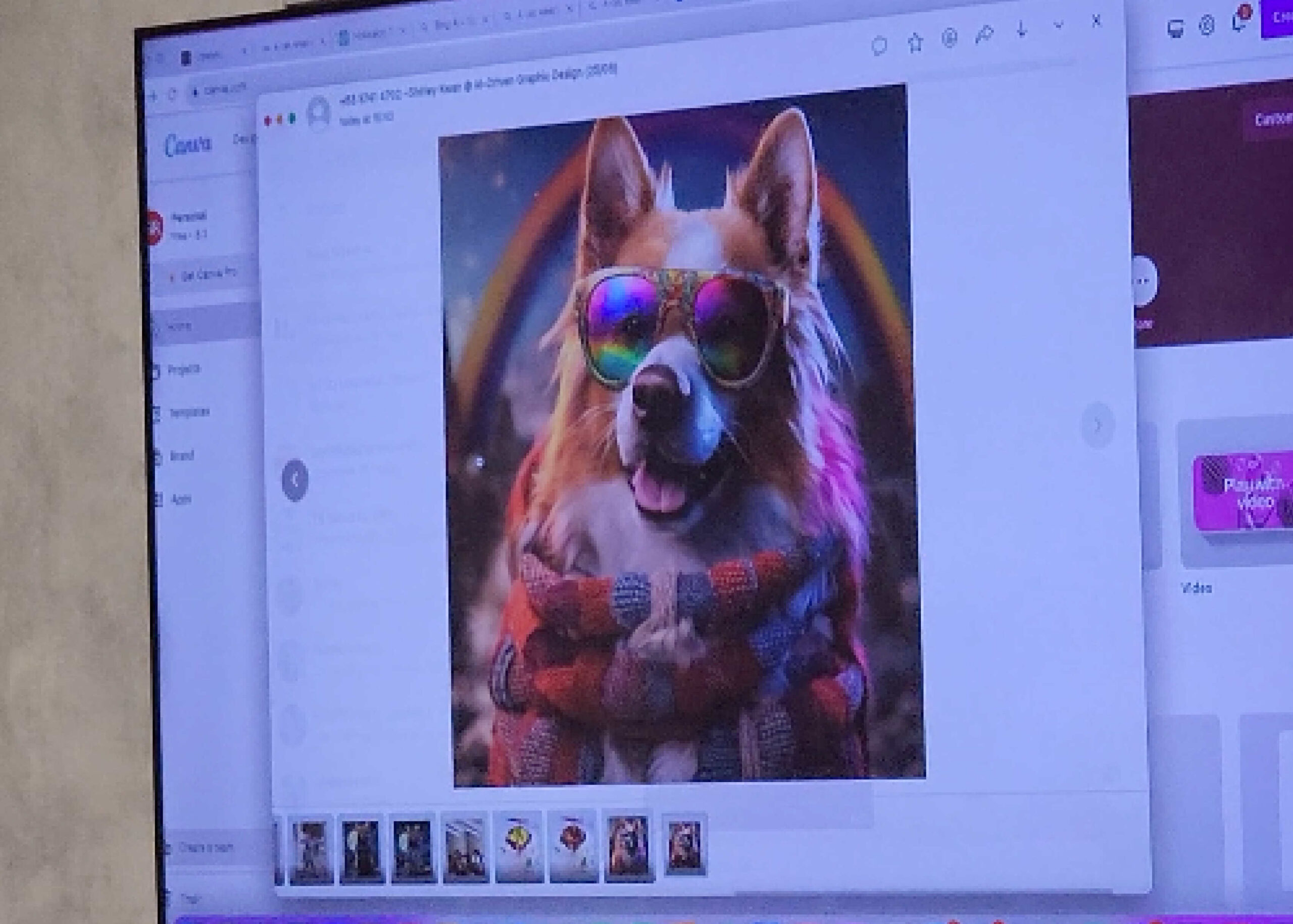 AI-generated artwork from a Hustle course