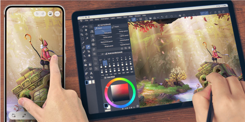 Clip Studio Paint interface