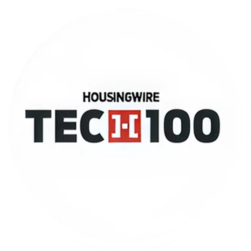 HousingWire TEC 100 logo with TEC text and red bracket symbol between letters.