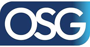 White OSG letters logo on a dark blue background.