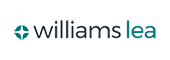 Logo of Williams Tea with stylized text and a leaf design.