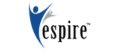 Vector graphic of a blue circular arrow wrapping around a black human figure silhouette.