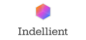 Indellient company logo with a multicolor hexagonal icon above the text.