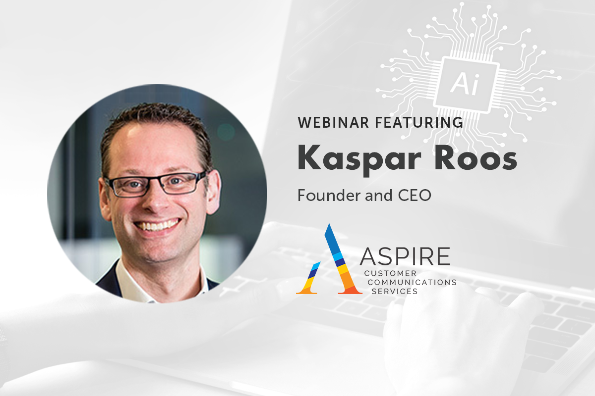 Kaspar Roos, founder and CEO of Aspire Customer Communications Services, smiling in a professional setting.