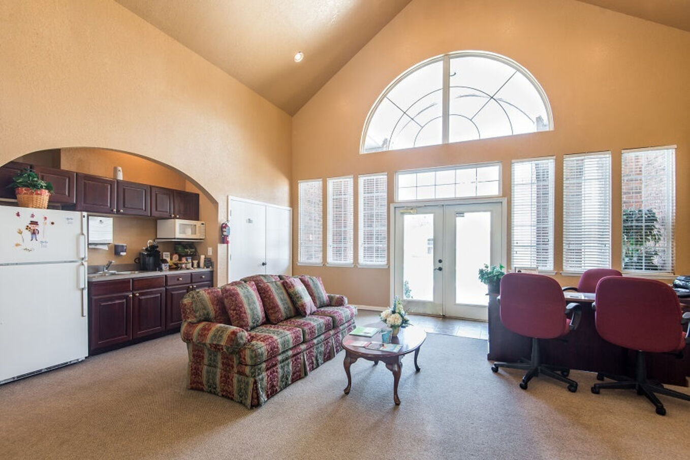 Leasing office lobby