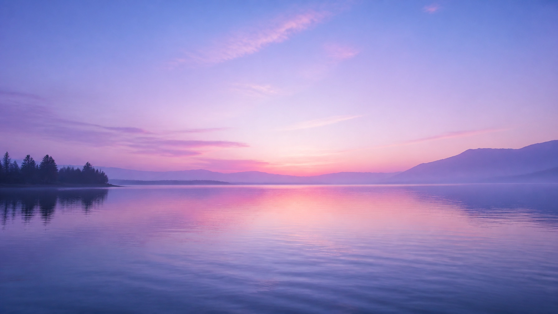A peaceful landscape of a calm lake at dawn, symbolizing emotional regulation and mental breathing room
