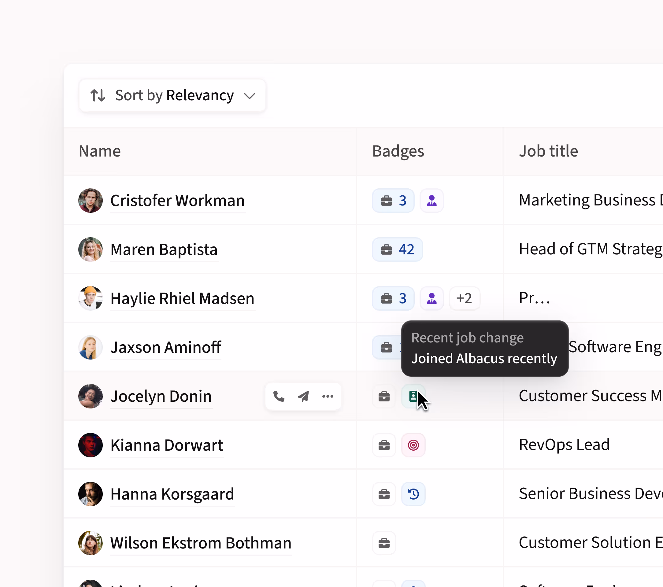 Product screen displaying AI generating a sequence