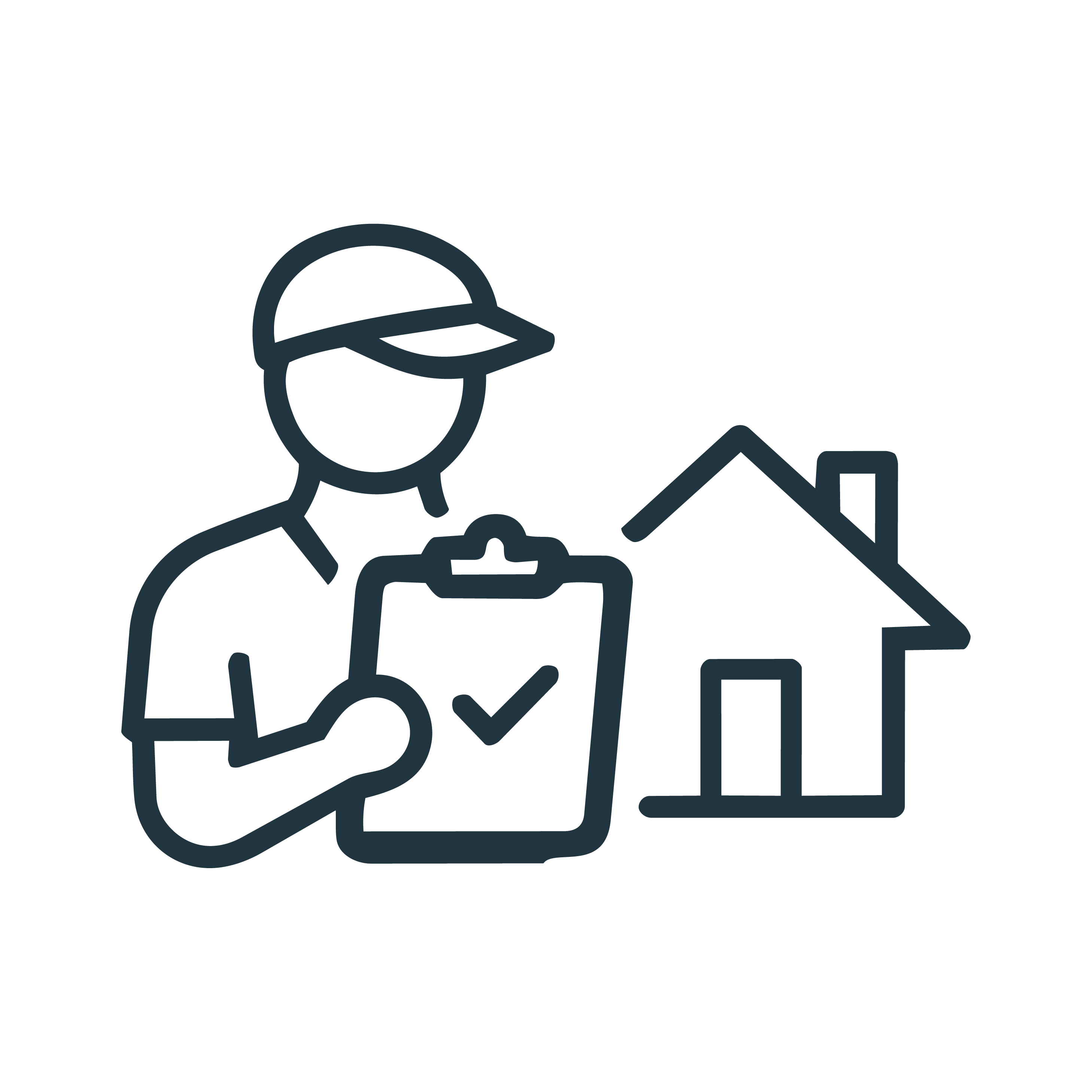 An icon to represent the first step of our process "request a free estimate"
