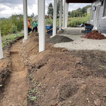 retaining wall project