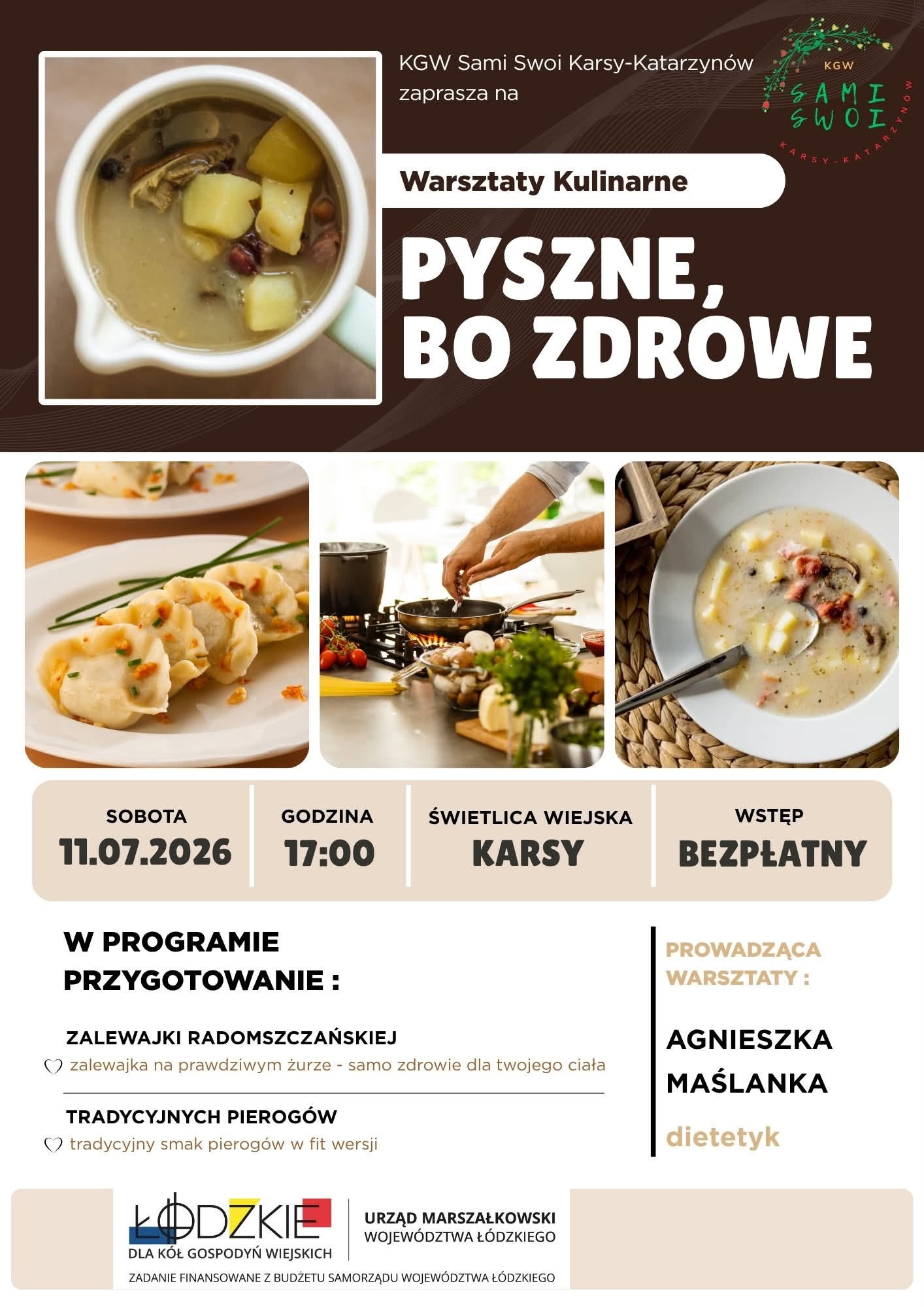Warsztaty kulinarne „Pyszne, bo zdrowe"