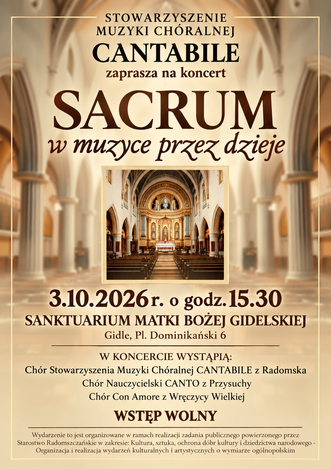 koncert  SACRUM  w muzyce przez dzieje