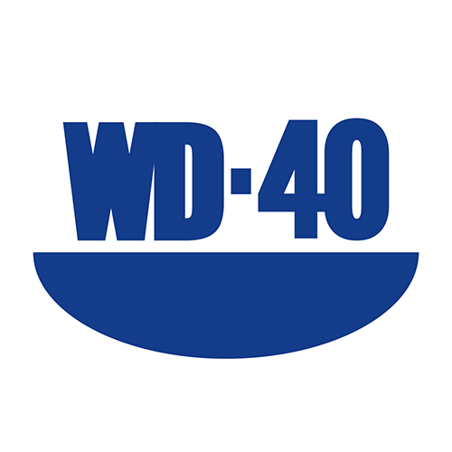 An alternative variation of the subtle redesign of the WD-40 logo, which was made for a college project. This variant is blue in coloration with no background color behind it.