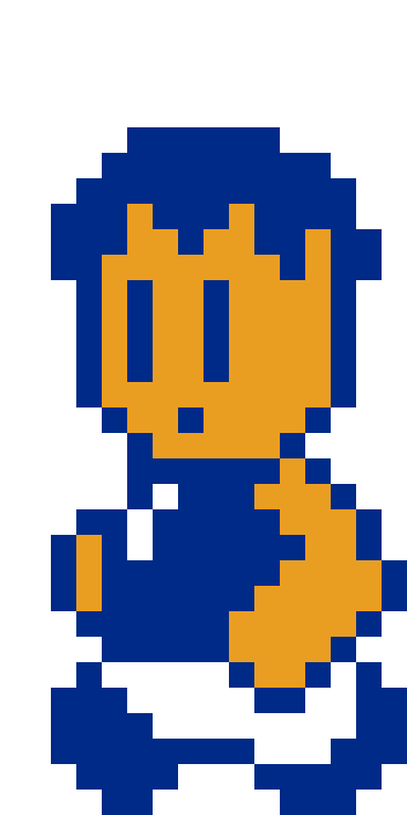 A character sprite of Max, made for the pixel game for the "Trash Snatchers" campaign. It is based off of a particular NES platformer character.