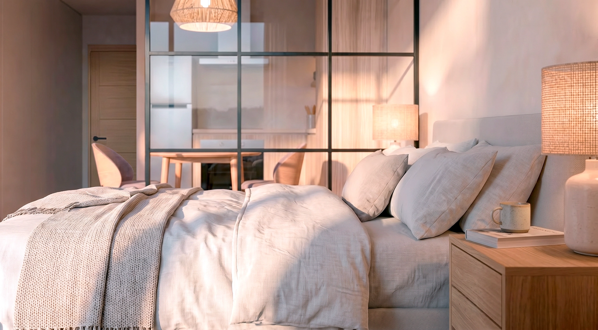 Blend Interior - Tipo F studio dormitorio