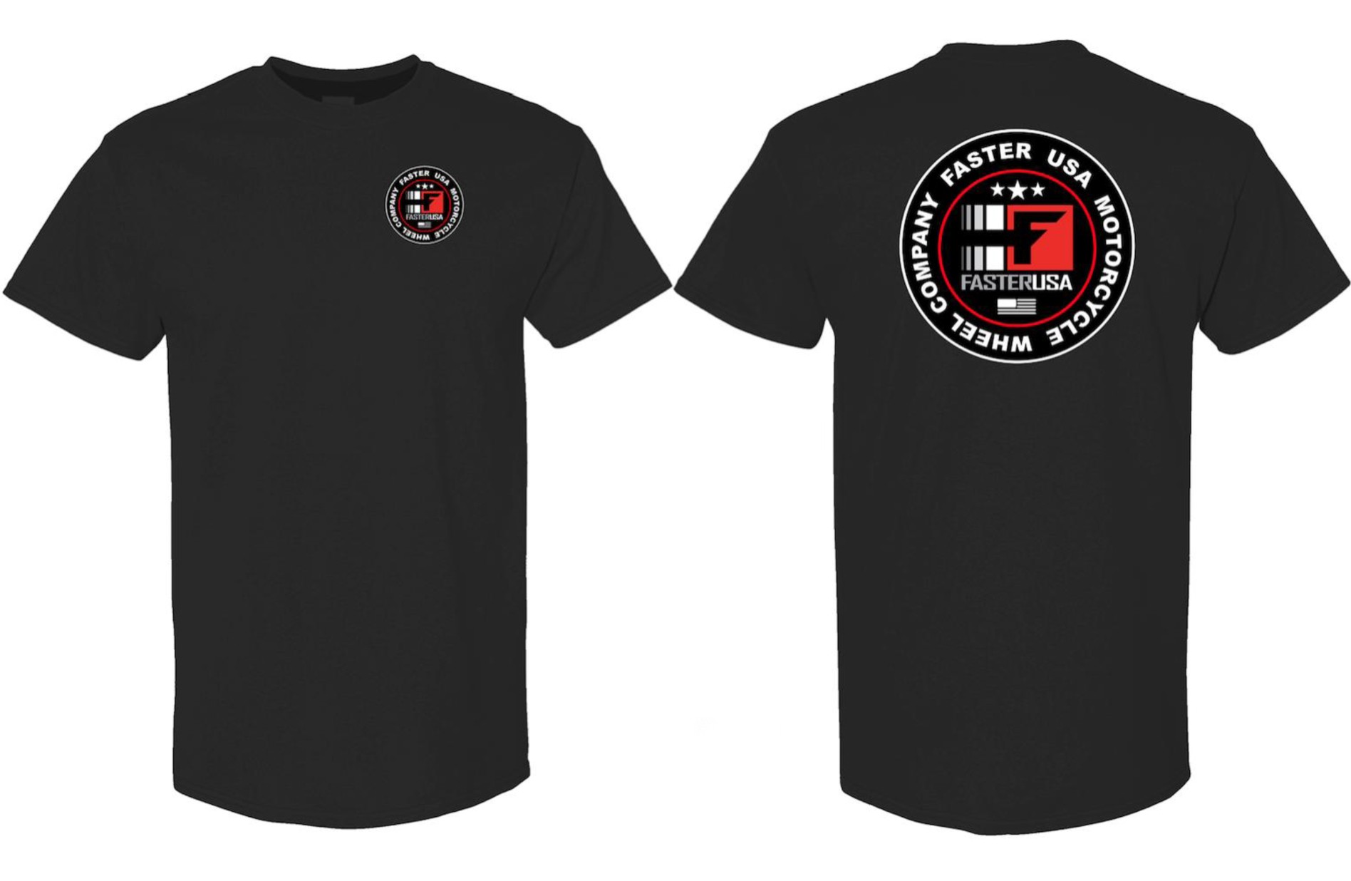 FasterUSA Black T-Shirt