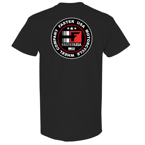 FasterUSA Black T-Shirt