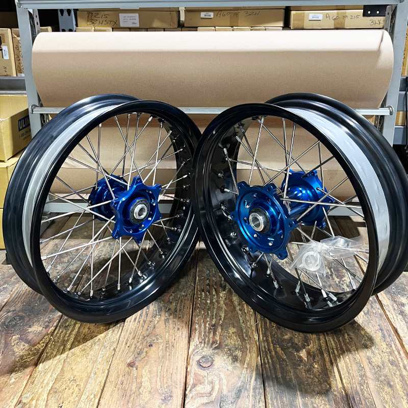 Special YZ/F 08-26 Supermoto Wheel Set German Behr Rims 17x3.50 / 17x5.0