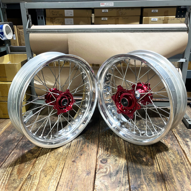 Special CR/F 02-12 Supermoto Wheel Set German Behr Rims 17x3.50 / 17x4.50