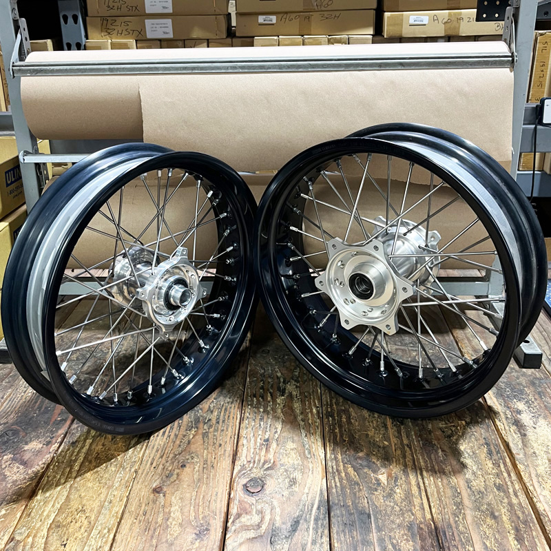 Special RMZ 05-26 Supermoto Wheel Set German Behr Rims 16.5x3.50 / 17x5.00